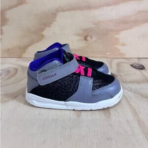 Nike -Jordan Flight Club 90 -Sneakers -Gray/Black -Kids Toddler - 8C -602663-027